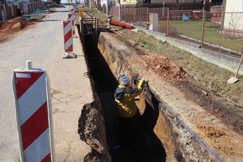 Obr. 12. Hradec u Stoda, III. etapa stavby kanalizace.