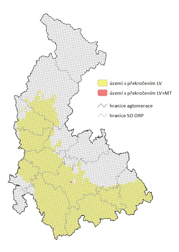 2. STANOVENÍ OBLASTÍ SE ZHORŠENOU KVALITOU OVZDUŠÍ Oblasti se zhoršenou kvalitou ovzduší (OZKO) byly definovány jako oblasti, kde je překročen imisní limit nejméně jedné znečišťující látky.