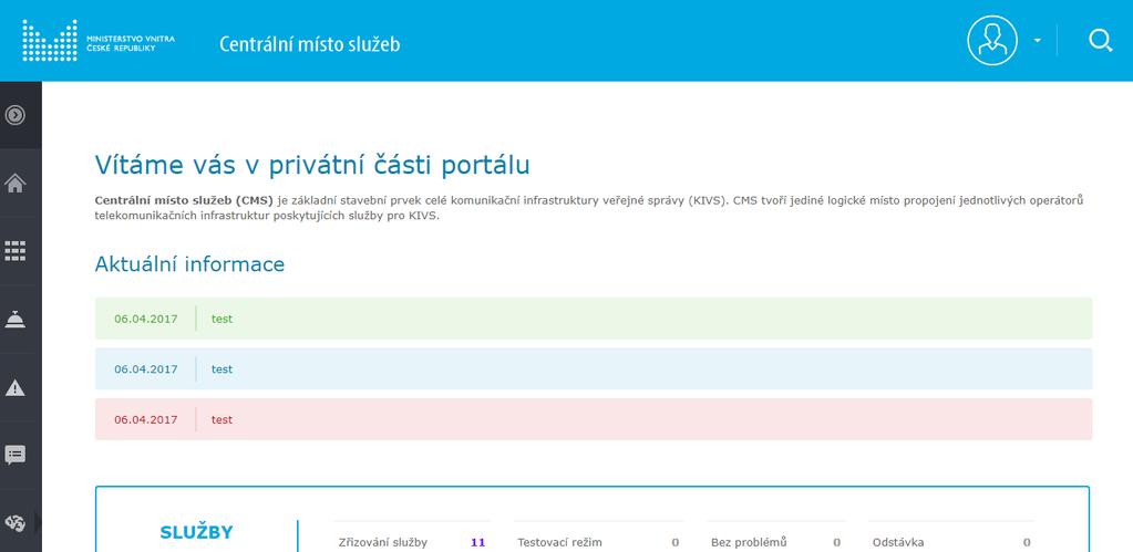 Obrázek 4 - Přihlášení účtem JIP do portálu Zobrazí se přihlašovací obrazovka pro ověření uživatele v JIP. Zde se uživatel přihlásí způsobem, který používá k přihlašování k JIP (tj.