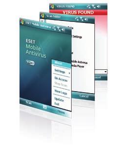Zařízení s velkou počítačovou silou se stávají stále menší a klade se důraz na jejich mobilitu. ESET Mobile Antivirus je průkopnický nástroj pro ochranu zařízení na platformě Windows Mobile.
