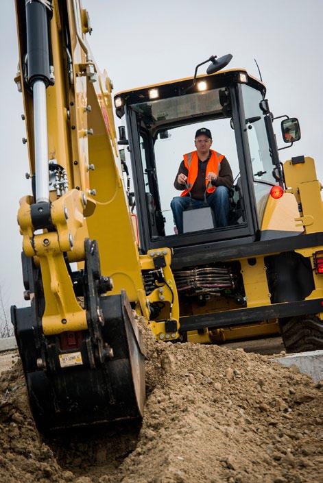 Teleskopická násada Stroj 427F2 se dodává s teleskopickou násadou, která umožňuje větší hloubku výkopu a dosah, díky čemuž se zvyšuje všestrannost a využitelnost stroje a snižuje míra nutnosti