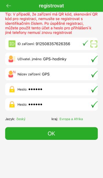 Registrační ID/QR kód naleznete na spodní straně zařízení, c) Nyní můžete provádět veškeré nastavení a sledovat GPS lokaci daného zařízení. 3.