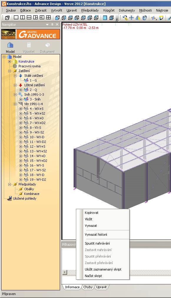 Verze 2012 obsahuje taky možnost uložit záznam skriptu a znovu jej použít v libovolném modelu.