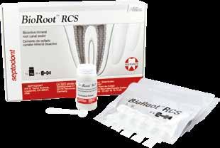 MTA a biosealery BioRoot RCS Bioaktivní sealer pro definitivní kořenové výplně. Vynikající přilnavost k dentinu a gutaperčovým čepům, je hydrofilní - velmi dobře těsní i ve vlhkém prostředí.