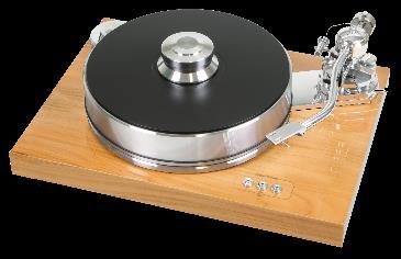 Šasi je vyplněno kovovým granulátem a navíc v podstatě celý gramofon levituje na magnetickém