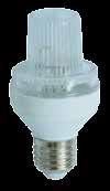 Zábleskové strobo LED žárovky E27-230 V PRO VENKOVNÍ POUŽITÍ (IP67) Zábleskové strobo LED žárovky najdou uplatnění například při výzdobě vánočních stromů, kdy je lze pomocí speciálních připojovacích
