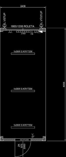 pozinkované 875/2000 mm spojovací a montážní materiál propojovací kabel Ø 6, 32 A Typ 7/O (možnost rozšíření DUO kontejneru na větší, jednotný prostor) venkovní přívod a vývod 400 V/32 A rozvodná