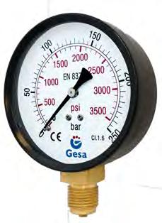 ressure M020 Dial material ointer needle material onnection material Welds material I protection ressure conditions Working temperature ressure gauge with case in steel Bourdon tube pressure gauges