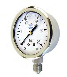Dial material ointer needle material Welds material I protection ntivibration fluid ressure conditions Working temperature ressure gauge in stainless steel with sealed ring Bourdon tube pressure