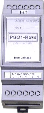 PSO1-RS/B převodník RS232 bez