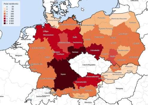 /3 Němců přijíždějí do ČR ze Saska a Bavorska. Více než /3 Rakušanů přijíždí z Vídně, ¼ z Dolního Rakouska a 7% z Horního Rakouska.