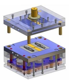 UTB ve Zlíně, Fakulta technologická 45 Obrázek 25 Vstřikovací forma v programu Solid Edge [24] Další funkci, kterou nabízí program Solid Edge, je nalezení hlavní