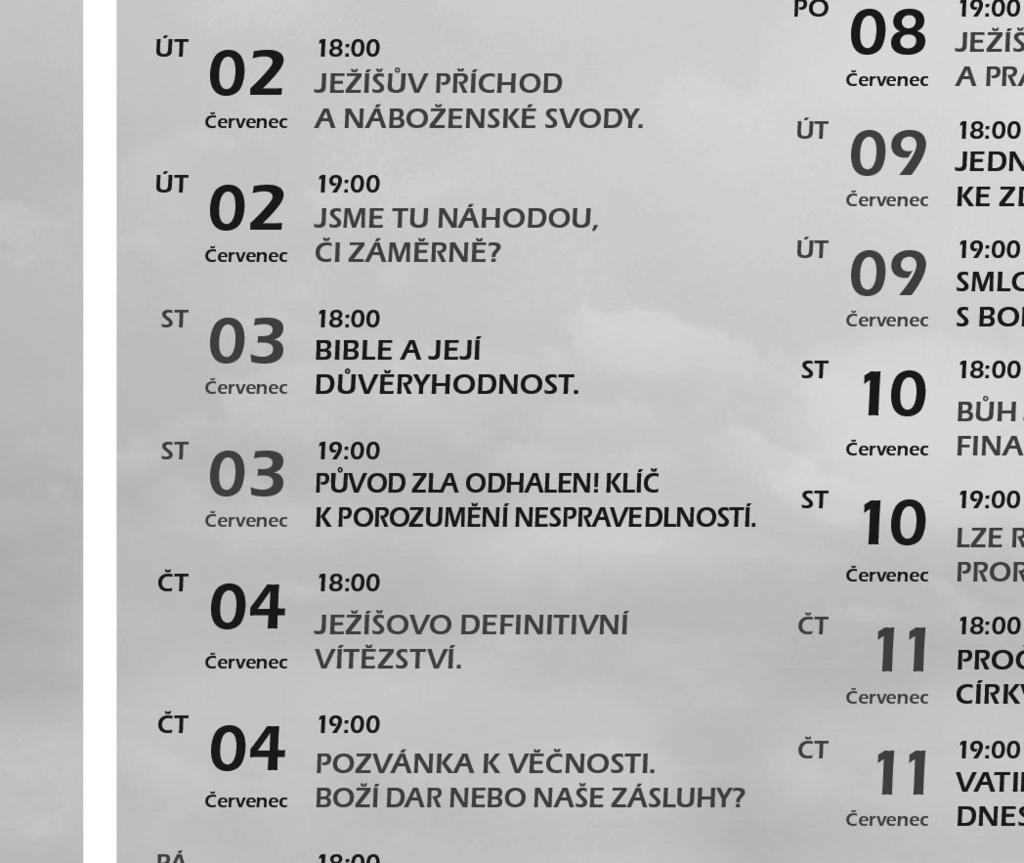 veršů, které byly během večera zmíněny a uvažovat tak o nich v klidu svých domovů.