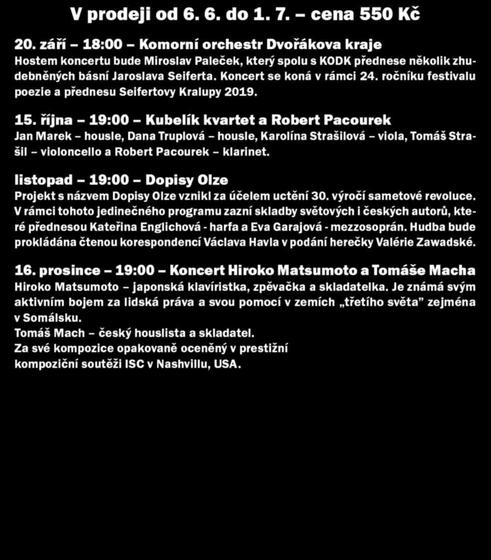 ročníku festivalu poezie a přednesu Seifertovy Kralupy 2019. 15.