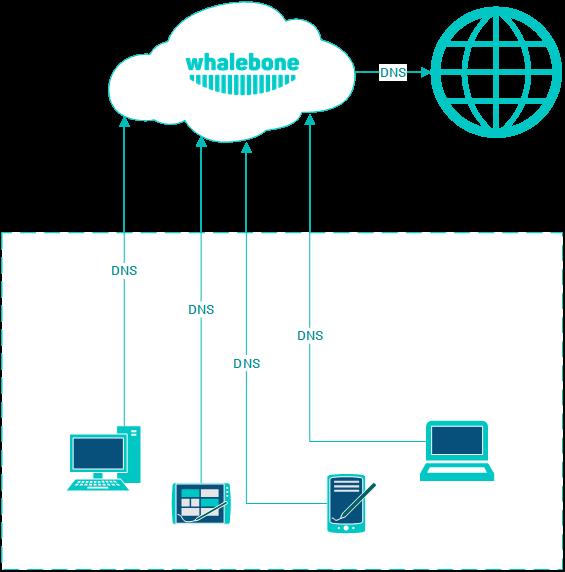 1.3 Lokální resolver Tento způsob zapojení využívá lokálního resolveru Whalebone, který komunikuje skrze API s Whalebone