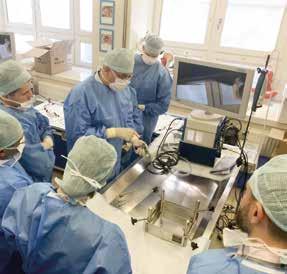 AESCULAP AKADEMIE 39 Zaostřeno na endoskopii ventrikulárního systému a baze lební V Anatomickém ústavu Lékařské fakulty v Ostravě se sešla evropská neurochirurgická špička. Tým doc. MUDr.