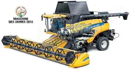 6.3 NEW HOLLAND Tato americká firma byla první, kdo uvedl před 35 lety na trh dvourotorové mláticí a separační ústrojí.