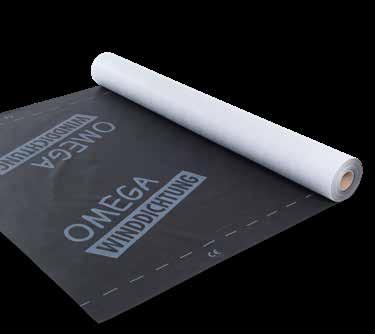 PROTIVĚTRNÉ FASÁDNÍ FÓLIE pro stěnové konstrukce (vnější) OMEGA WD protivětrná fólie Difuzně otevřená fasádní fólie ze strukturovaného polypropylenu k přímému položení na bednění nebo tepelnou