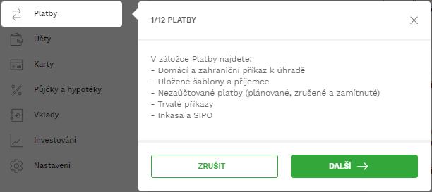 16. Kontakty 17. O aplikaci 45 Aplikace Kontakty V menu Kontakty jsou uvedeny kontakty na technickou podporu, infolinku, telefonní kontakt pro zablokování karty, kontakt na osobního bankéře a e-mail.