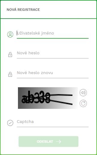 1. Přihlášení do Sberbank Online 04 1.1 NOVÁ REGISTRACE Do aplikace je nutné se nejprve registrovat, což lze provést na úvodní stránce volbou Nová registrace.