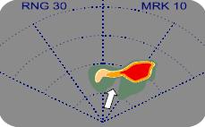 Obrázek 7 U zobrazených případů lze předpokládat výskyt krup, a tak i turbulence. (Oxford 2008, s. 221) 3.2.2 Ovládací prvky AWR AWR má několik ovládacích prvků.