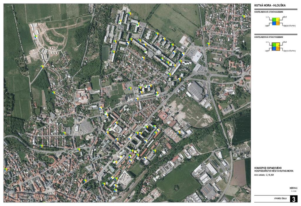 Str. 42 / 73 5 Analýza hustoty sběrné sítě Pro posouzení a optimalizaci současného stavu hustoty sběrné sítě byl vytvořen mapový podklad s vizualizací rozložení hustoty sběrné sítě.