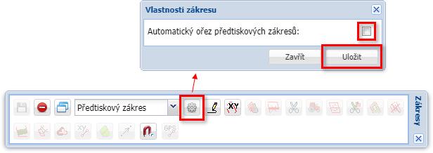 Následně zakreslíme meziplodiny a uložíme. Při uložení se zákres ořízne jen podle DPB. Zákres připojíme k deklaraci meziplodin v detailu DPB.