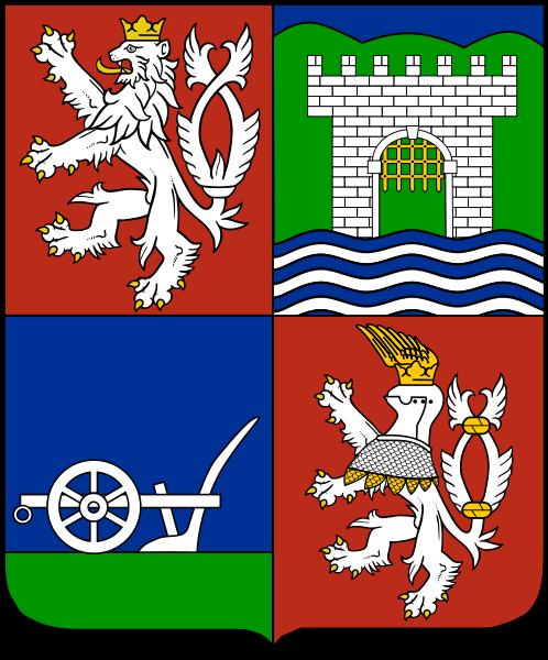 ÚSTECKÝ KRAJ V prvním poli je český lev symbolizující příslušnost kraje k Čechám. Ve druhém poli najdeme symbol Brány Čech (Porta Bohemica), údolí řeky Labe mezi Lovosicemi a Ústím n. Labem.