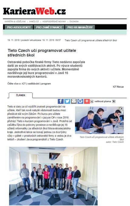 Our business consultant Tomáš Gröpl appeared on the webpages of Týden