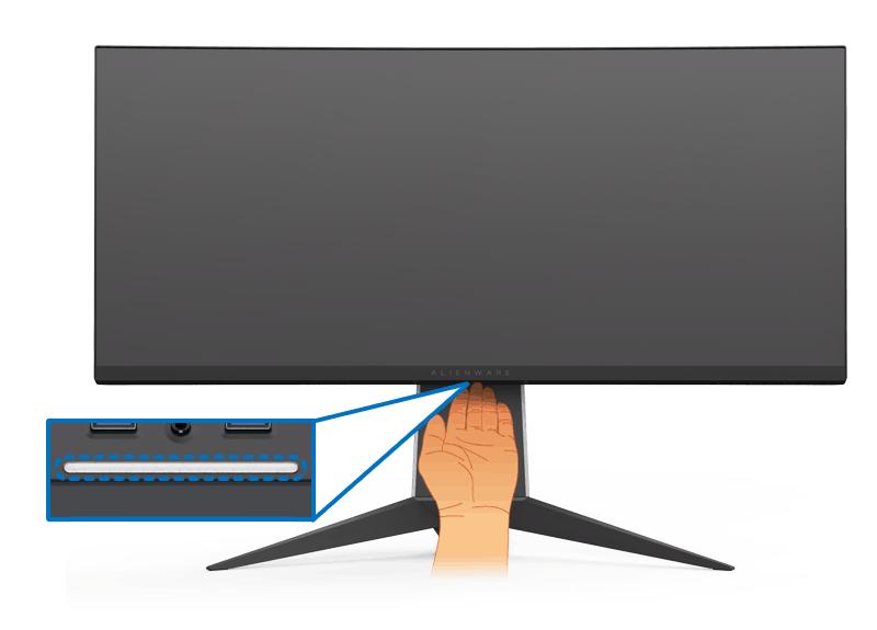 10 Podsvícení Když je monitor kompletne sestaven, klepnutím na dotykový senzor zapněte nebo vypněte podsvícení.