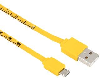 micro USB kabel Flexi-Slim, oboustranný konektor, 0,75 m - USB A vidlice - micro USB B symetrická vidlice, oboustranný micro USB konektor, není potřeba zjišťovat správnou orientaci pro připojení -