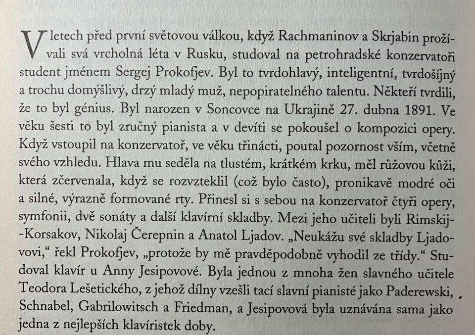 Literatura: Prokofjev, S.: Paměti, korespondence, dokumenty. Praha 1961. http://hudobnik.wbl.sk/dejiny_hudby_-_skripta_-srpen_2010.pdf s.