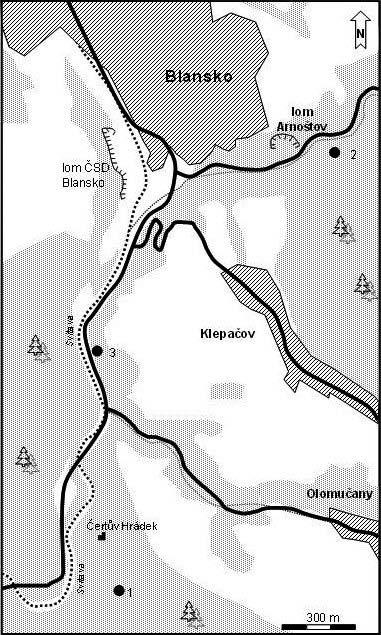 69 Bazické žíly s pyroxenem v okolí Blanska Basic dykes with pyroxene in the vicinity of Blansko Petr Gadas 1, Miroslava Gregerová 2, Lukáš Krmíček 3 Ústav geologických věd PřF MU, Kotlářská 2, 611