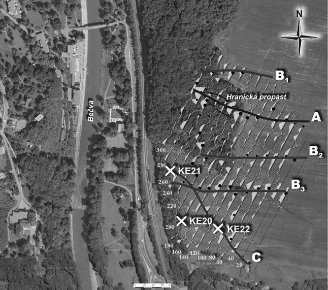 93 V krasových oblastech je velice vhodná aplikace metody VDV, protože vápence jsou téměř nevodivé a jako vodiče se chovají výplně puklin nebo jeskynní sedimenty.