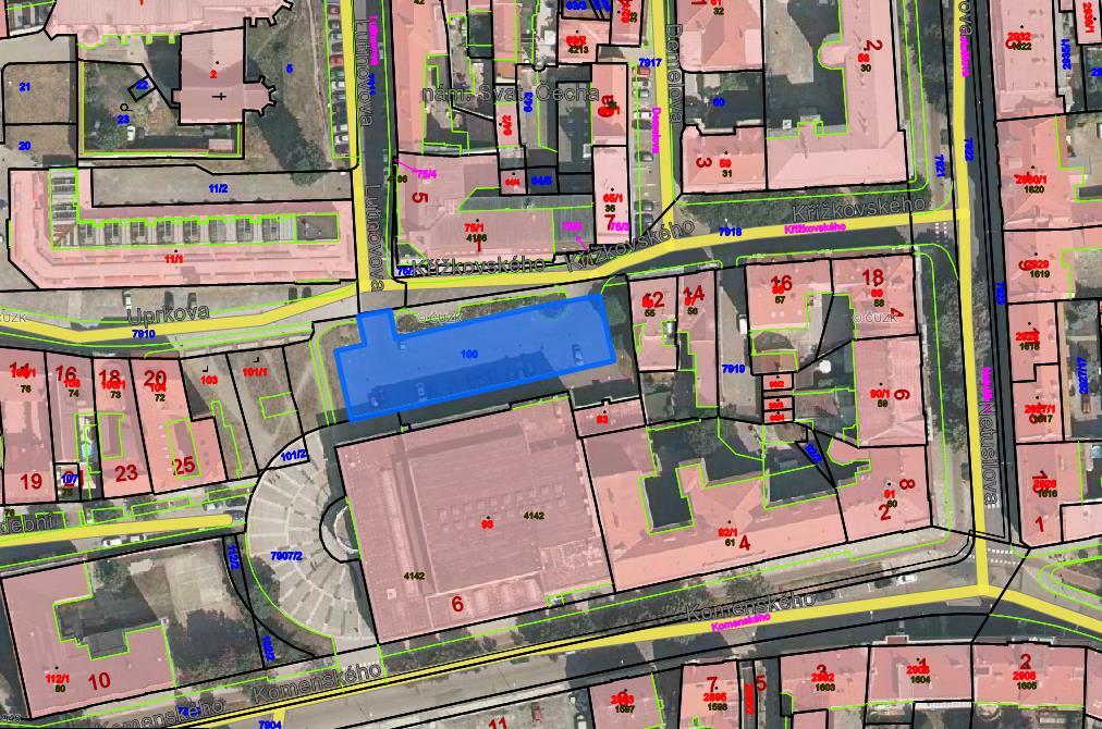 Adresa místa Kapacita Doba e Doba provozu Druh zboží č.: 5 Parkoviště Křížkovského, parc. č. 100, k.ú. Prostějov 1039 m 2 7.00 22.