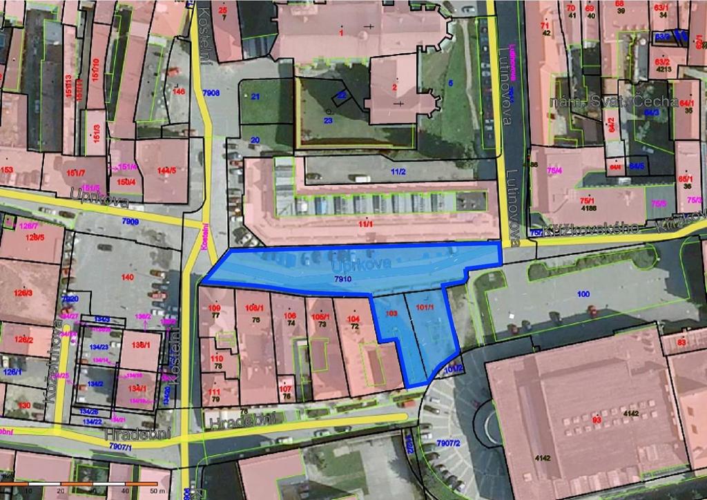 Adresa místa Kapacita Doba e Doba provozu Druh zboží č.: 2 Uprkova ulice, parc. č.: 7910, 101/1, 103, k.ú. Prostějov 1839 m 2 7.00 22.