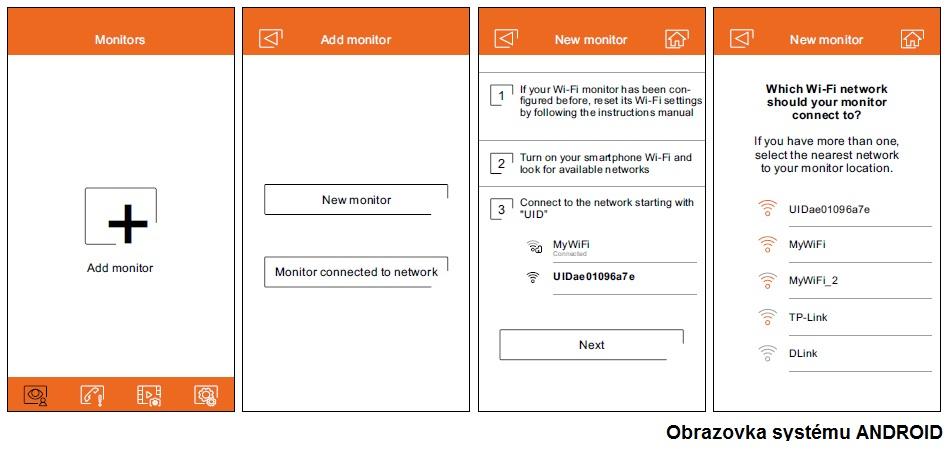 8. APLIKACE G2CALL 8.1. První registrace monitoru do Wi-Fi sítě Pro registraci monitoru do Vaší domácí Wi Fi sítě bude nutné si stáhnout a nainstalovat aplikaci G2Call na Váš chytrý telefon.