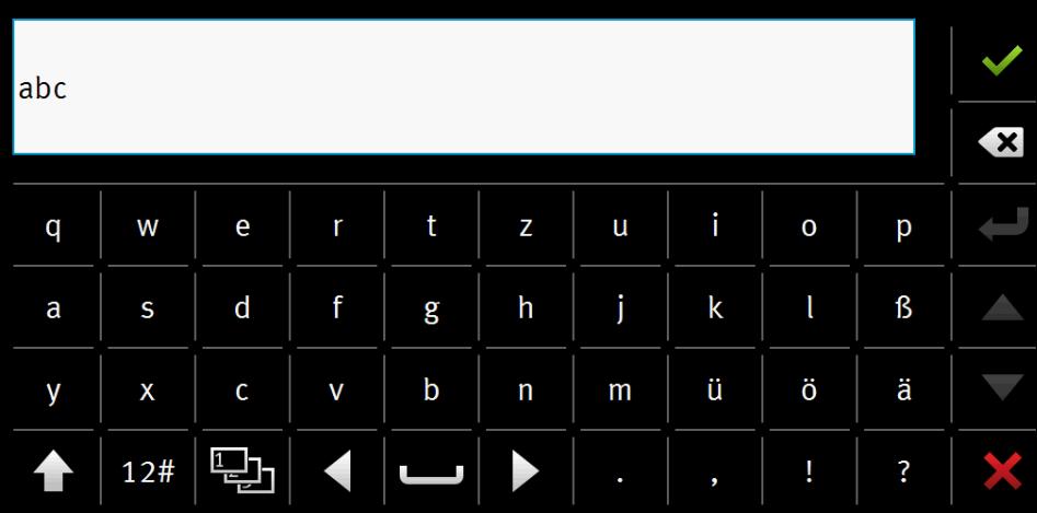 9 Ovládání klávesnice Abyste mohli na obrazovce psát také číslice a texty, objeví se na obrazovce ve