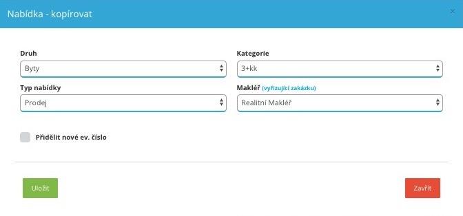 93 Jak zkopírovat nabídku Z menu si otevřete nabídky -> vše a pomocí filtru vpravo nahoře si najděte tu, pro kterou si chcete statistiky zobrazit.