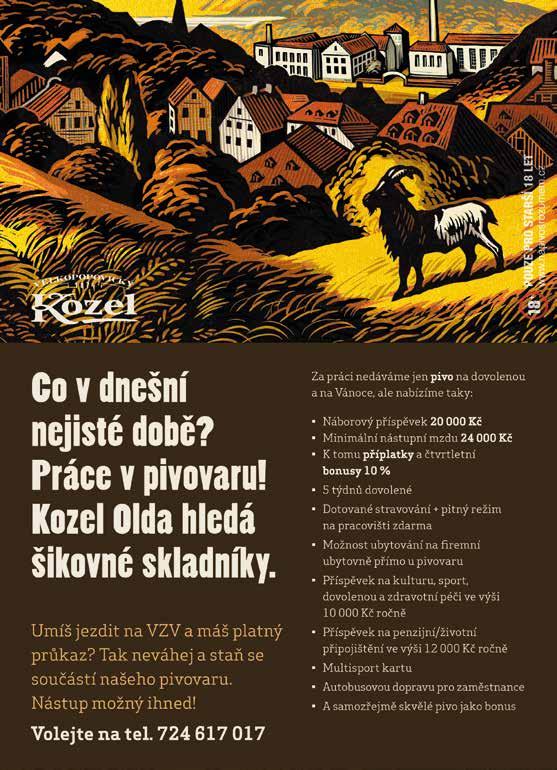 stravenky v hodnotě 120,-Kč, a zajímavé benefi ty. Kontakt: Tereza Kalašová tereza.