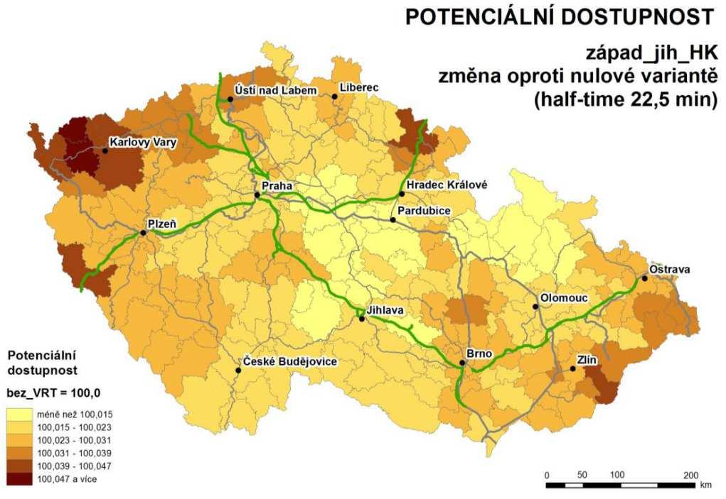 Vysočiny a jižní Čechy včetně Českých Budějovic).