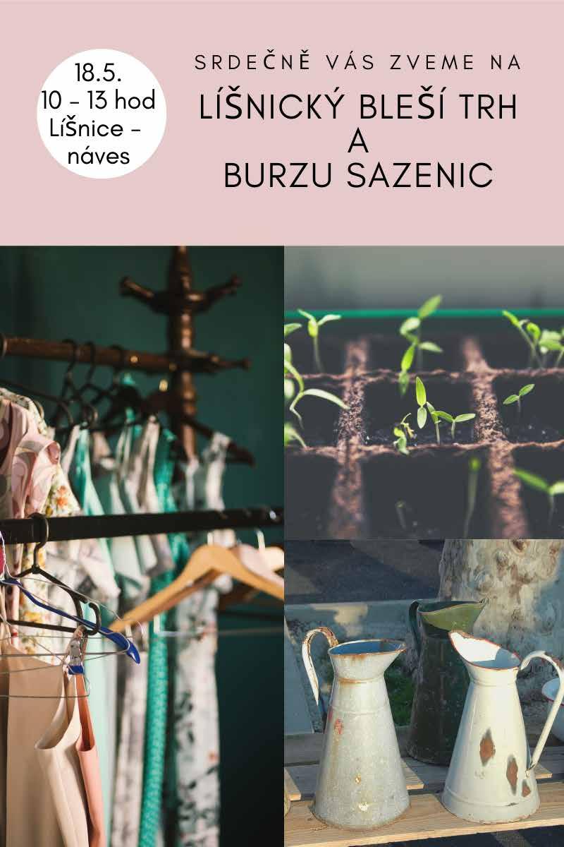 Vesnické bleší poklady V Líšnici se množí blechy A proto i sem dorazila móda bleších trhů. PRVNÍ ROČNÍK SE BUDE KONAT NA LÍŠNICKÉ NÁVSI UŽ V SOBOTU 18. KVĚTNA OD 10 DO 13 HODIN.