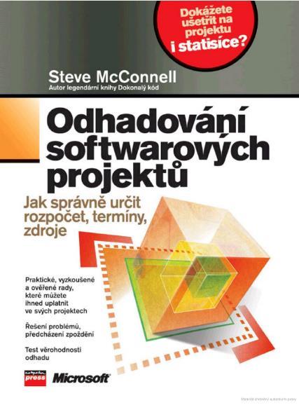 Odhadování software literatura / příklad Steve McConnell - Odhadování