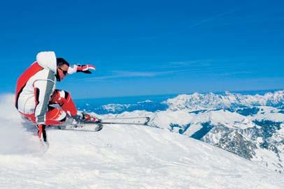Europa SportRegion. Lyžařská sezóna na ledovci (3203 m) probíhá celý rok. Kitzsteinhorn je ideální pro lyžování rodin s dětmi kdykoliv během roku.