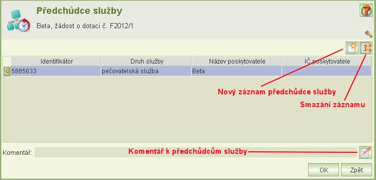 3 Předchůdce služby Sociální služba má předchůdce služby tehdy, jestliže vznikla přeregistrováním z jiné služby nebo vznikla jako nástupce jedné nebo více služeb téhož nebo různých poskytovatelů