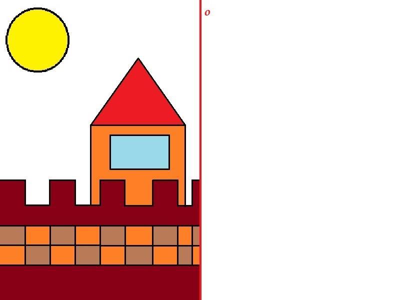 14 Témata z matematiky vhodná pro výuku v informatice Zadání úkolu č. 1: Vytvoř osově souměrný obraz k zadání, vybarvi.