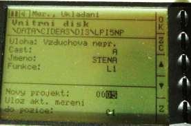 Obrázek 174 Průběh měření hladiny. Obrázek 175 Hlášení po prvním měření. Pro uložení stiskneme klávesu.