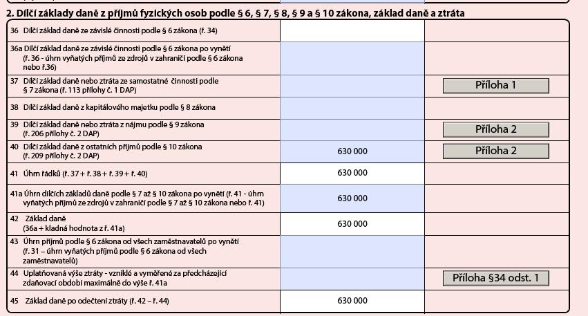 V roce 2017 má nepeněžní příjem ve chvíli, kdy mu byly další bitcoiny připsány na jeho burzovní účet. V roce 2017 tak fakticky prodělá ztrátu 15 000 CZK, daňová povinnost mu vyjde na 0 Kč.