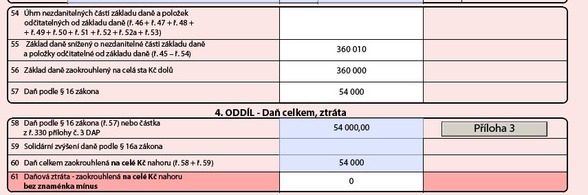 40, kde vyplní dílčí základ daně z ostatních příjmů podle 10 zákona, k němuž je povinen vyplnit přílohu č.