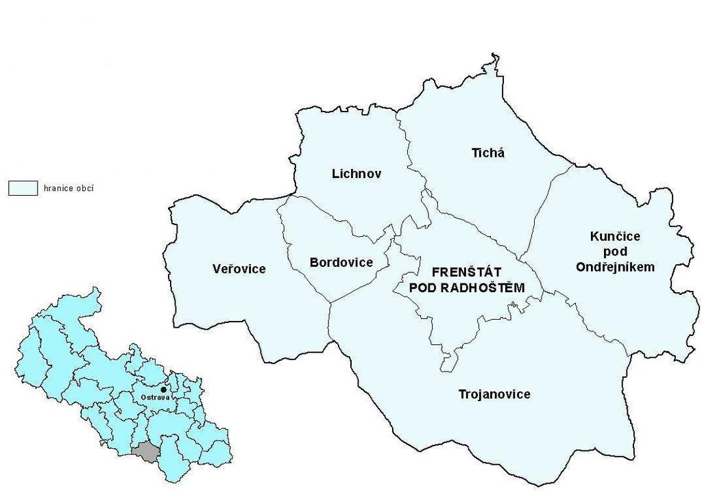 4. CHARAKTERISTIKA VYBRANÉHO MIKROREGIONU A OBJEKTŮ VOLNOČASOVÉ INFRASTRUKTURY K vypracování následujících kapitol jsem použila data z internetového výpisu z obchodního a živnostenského rejstříku a